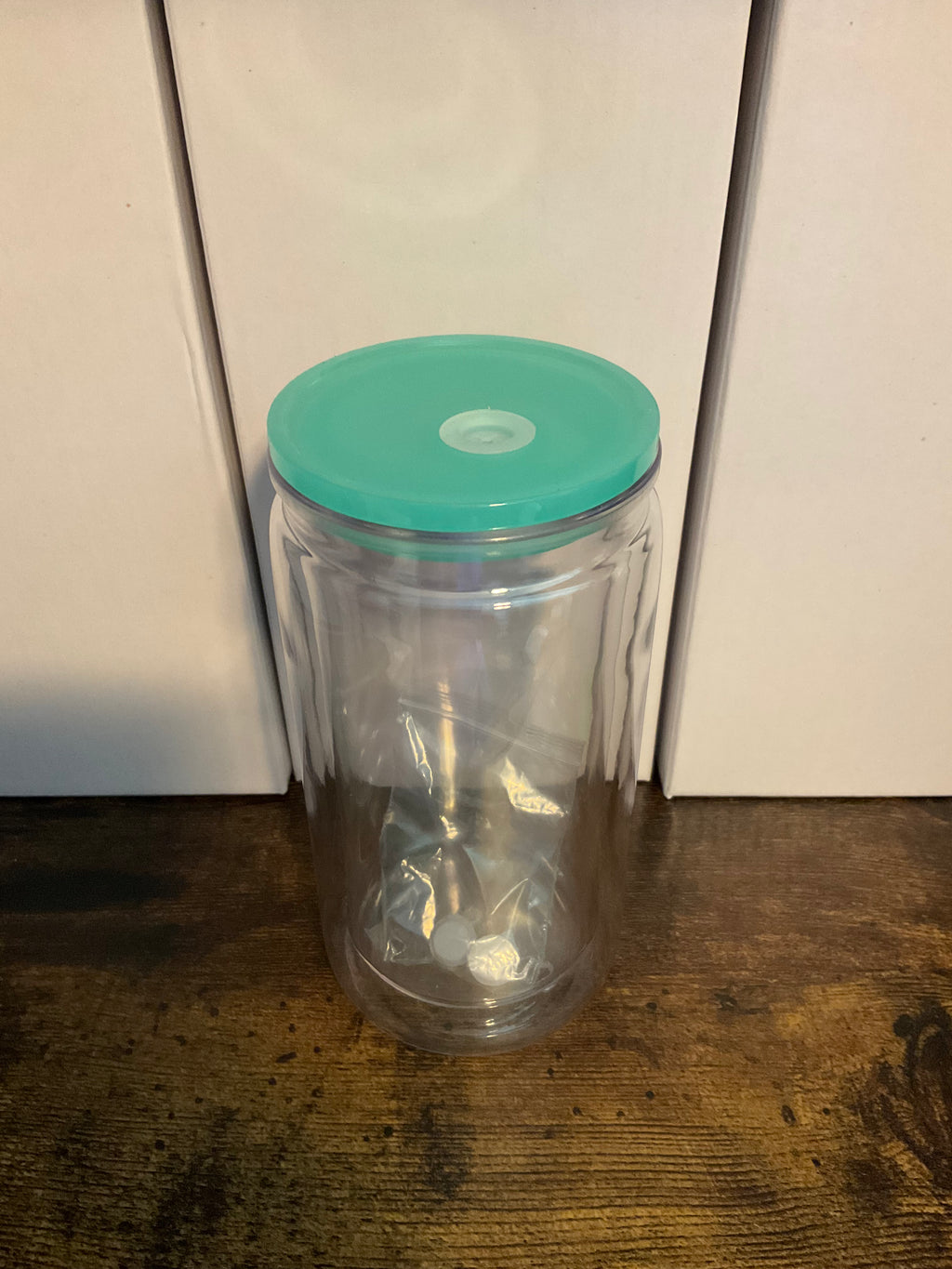 16oz Acrylic Snow Globe Cup