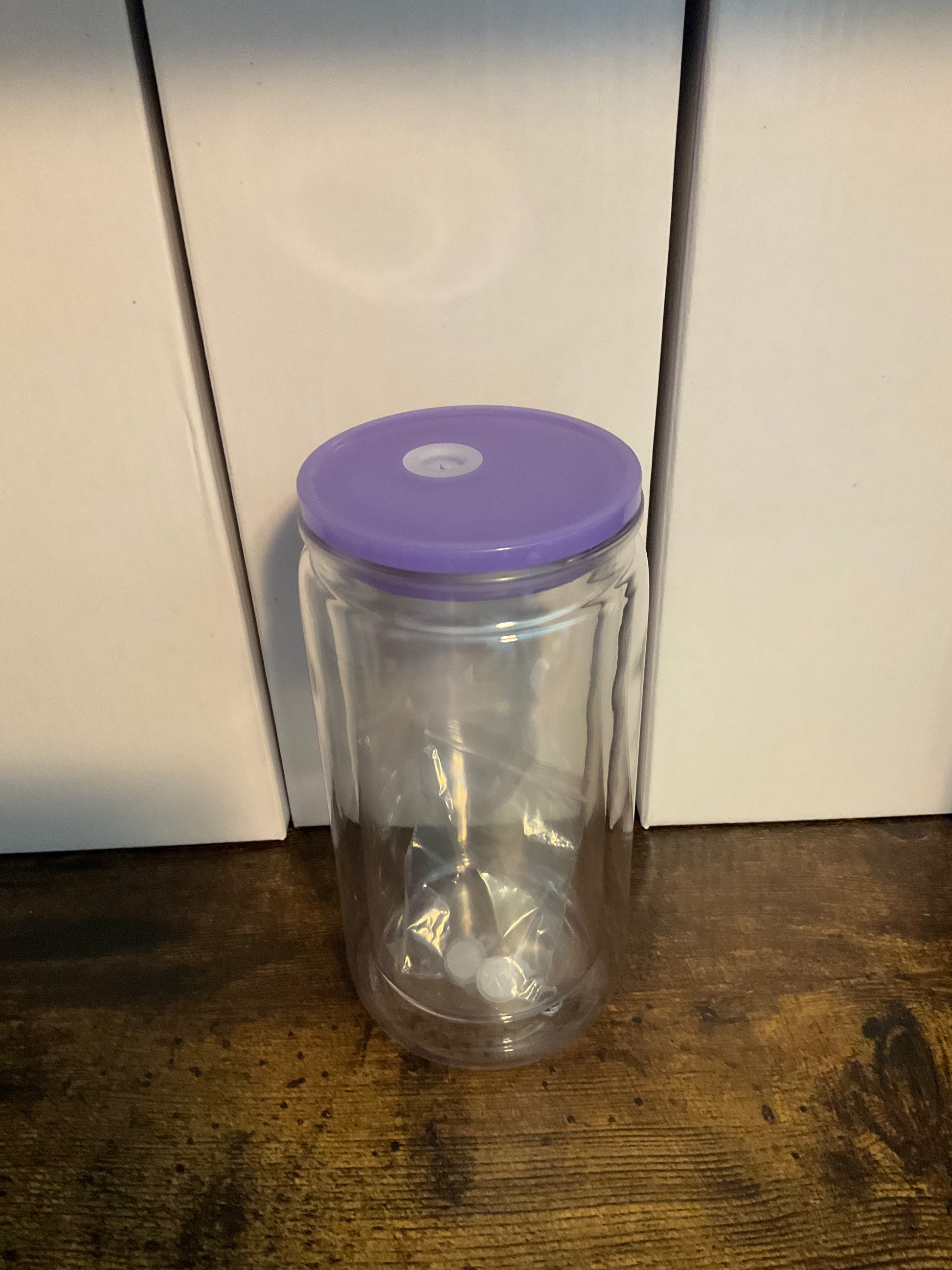 16oz Acrylic Snow Globe Cup