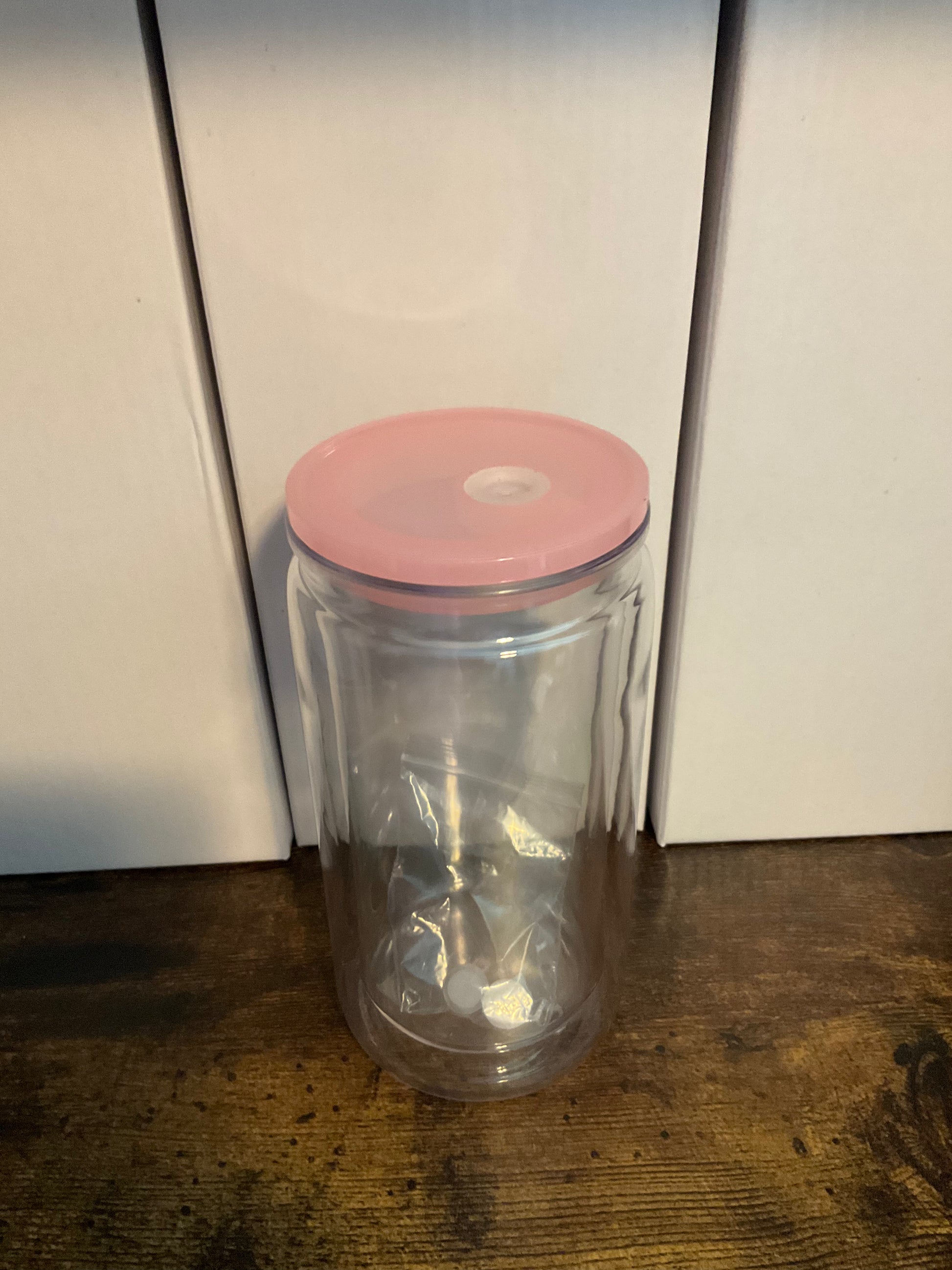 16oz Acrylic Snow Globe Cup