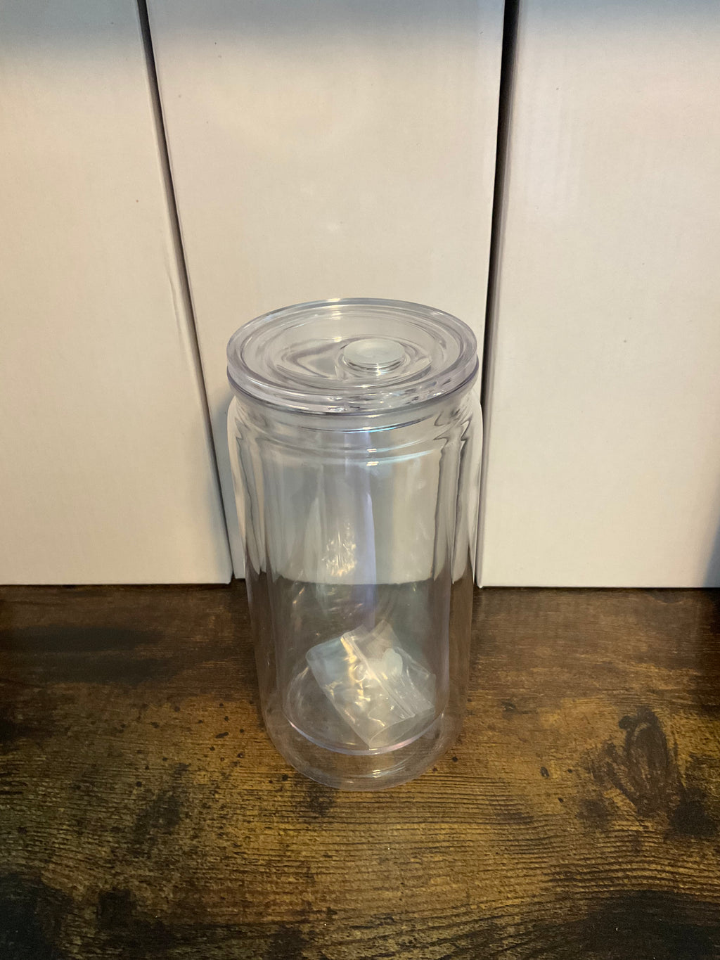 16oz Acrylic Snow Globe Cup