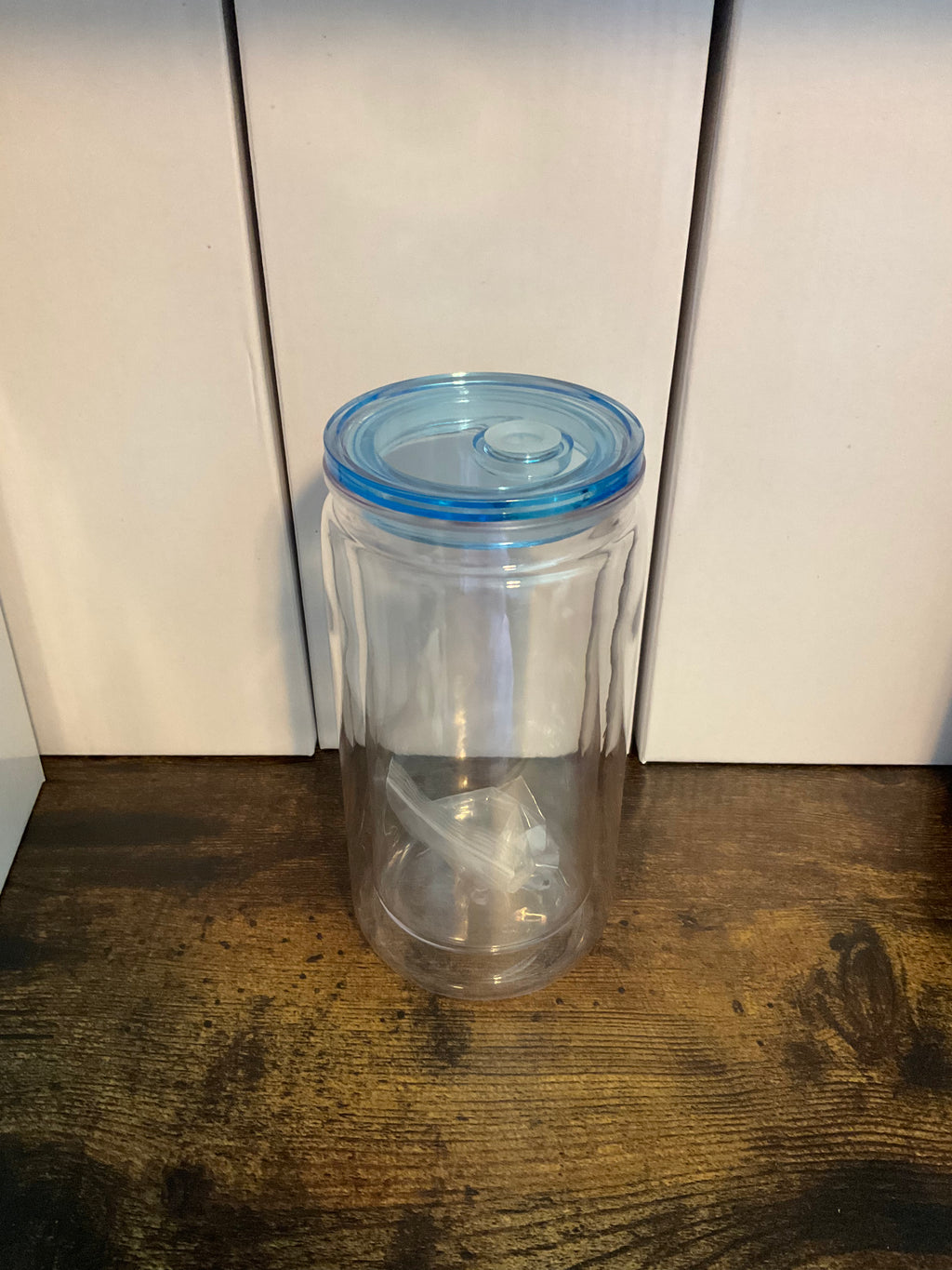 16oz Acrylic Snow Globe Cup