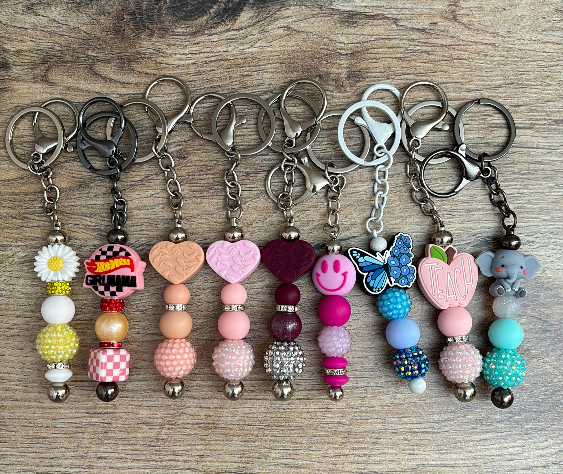 Beaded Keychain Bars