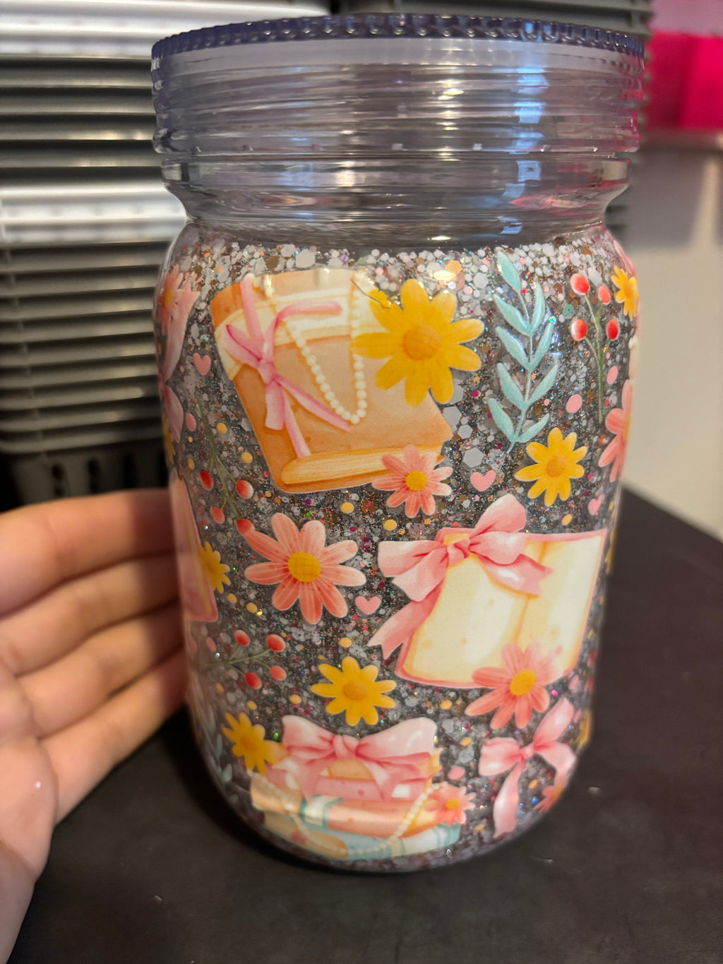 !!Imperfect!! Book Lover Snowglobe Cup