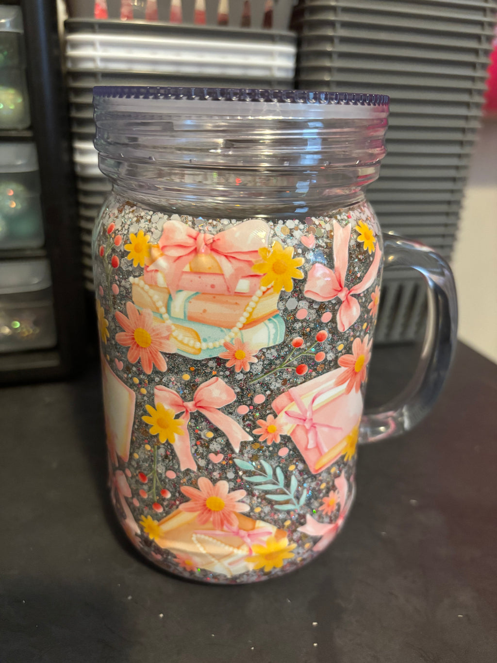 !!Imperfect!! Book Lover Snowglobe Cup