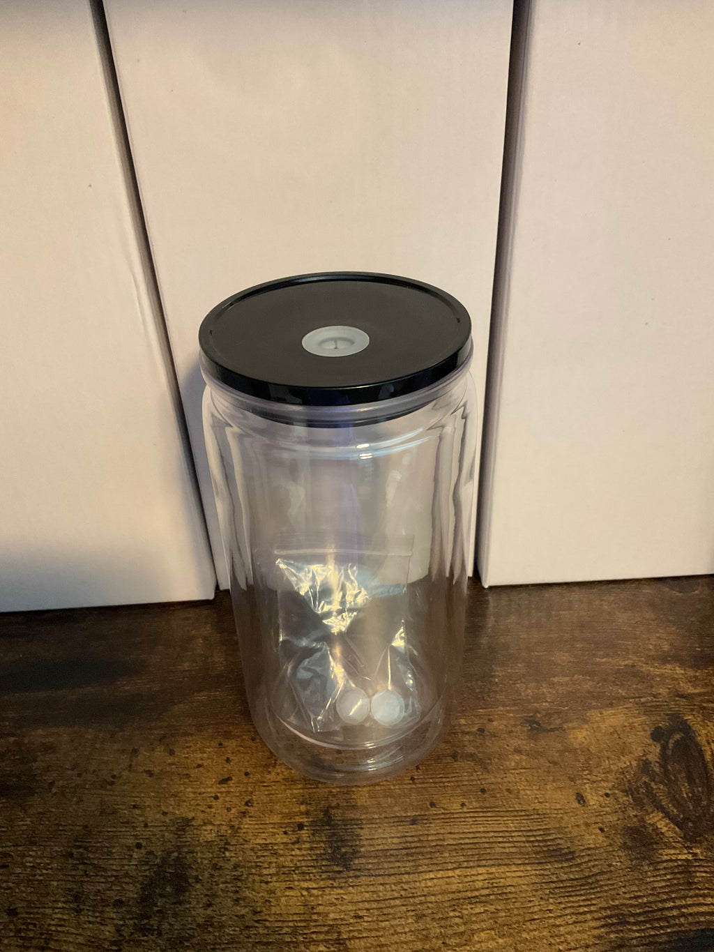 16oz Acrylic Snow Globe Cup