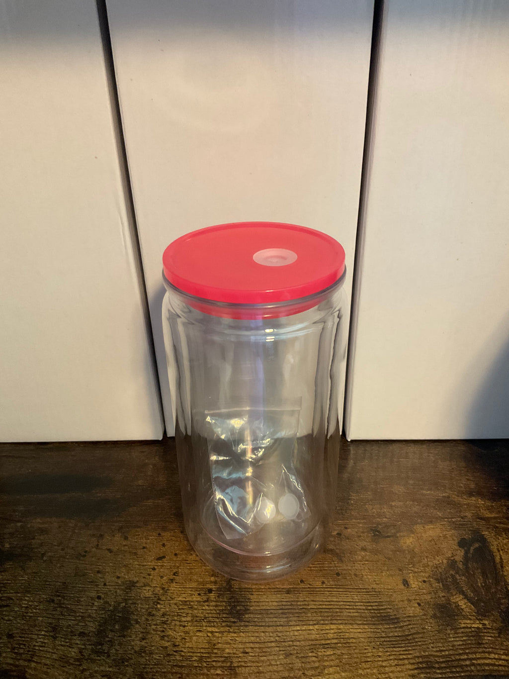 16oz Acrylic Snow Globe Cup